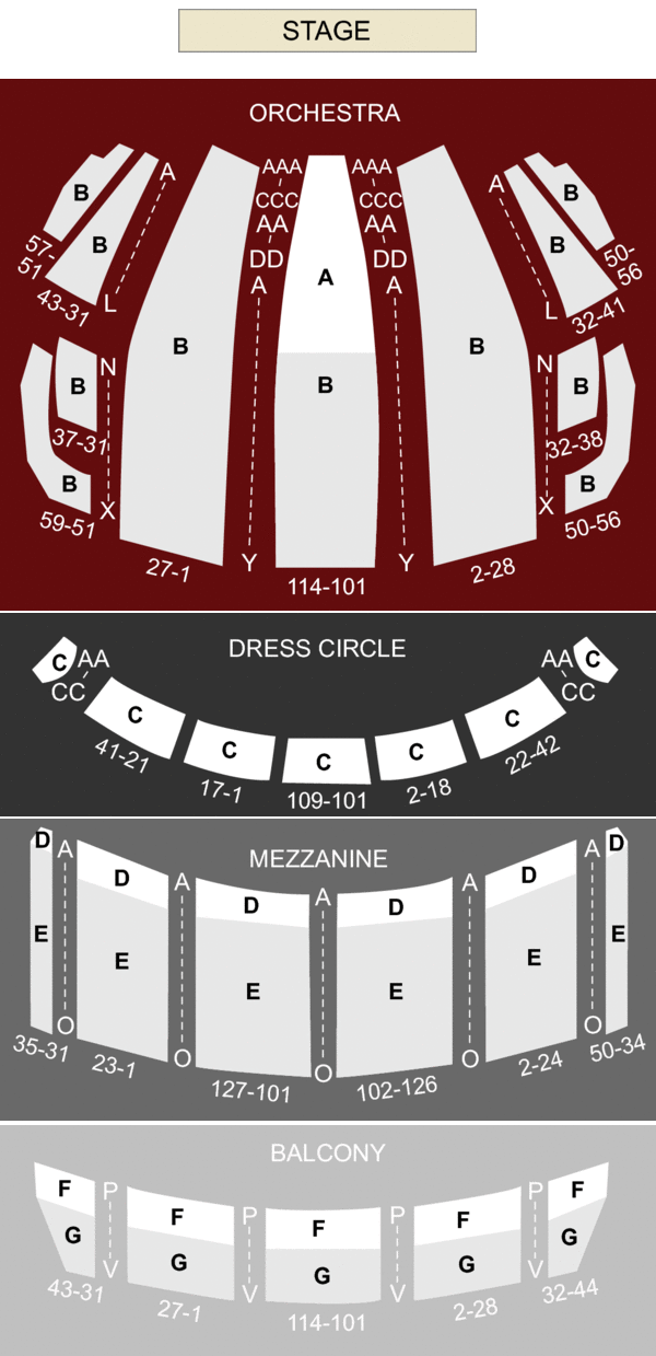 Boston Opera House Boston MA Seating Chart Stage Boston Theater